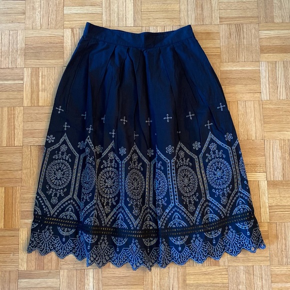French Connection Embroidered Skirt - Picture 4 of 4
